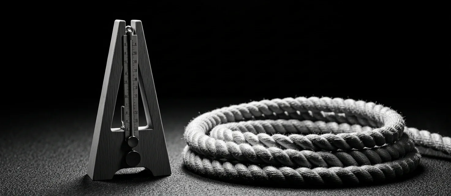 Macro view of resistance equipment representing physical consistency