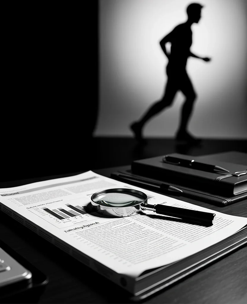 Silhouette of a person in a high-performance lifestyle rhythm